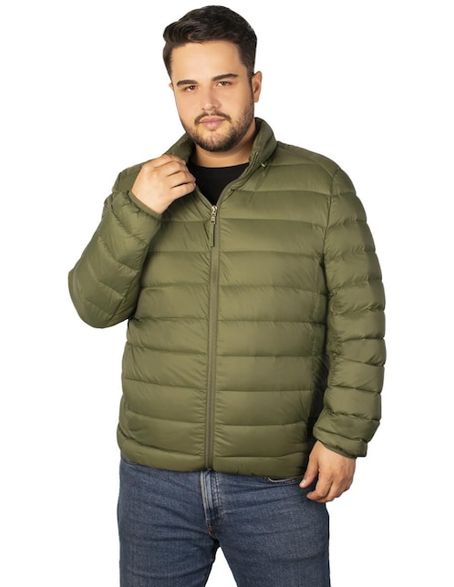 Chamarra acolchada con capucha para hombre 1