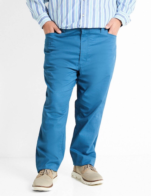 Pantalón recto de algodón para hombre 1