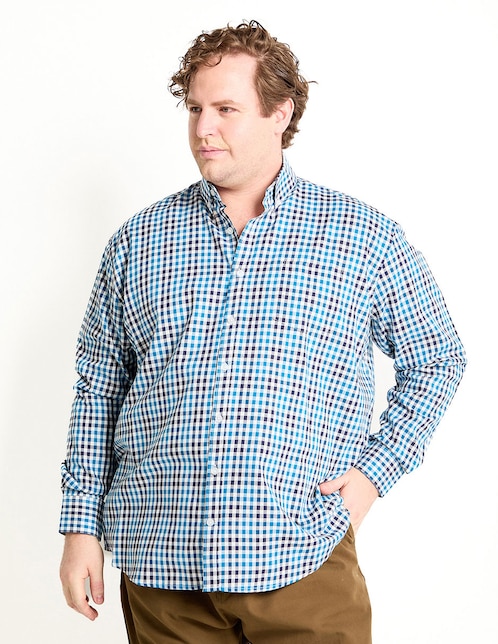 Camisa casual Dioro de algodón manga larga para hombre