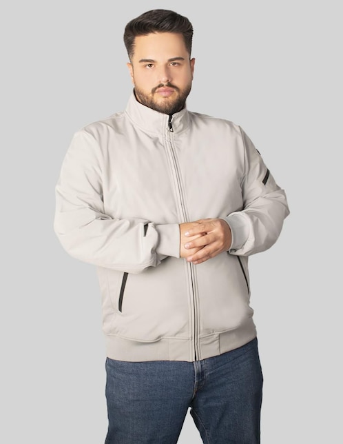 Chamarra casual impermeable con bolsillos para hombre Chamarra casual impermeable con bolsillos para hombre