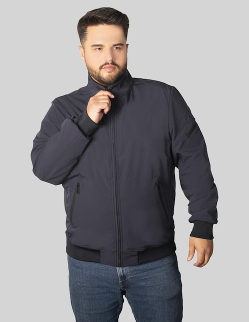 Chamarra casual impermeable con bolsillos para hombre Chamarra casual impermeable con bolsillos para hombre