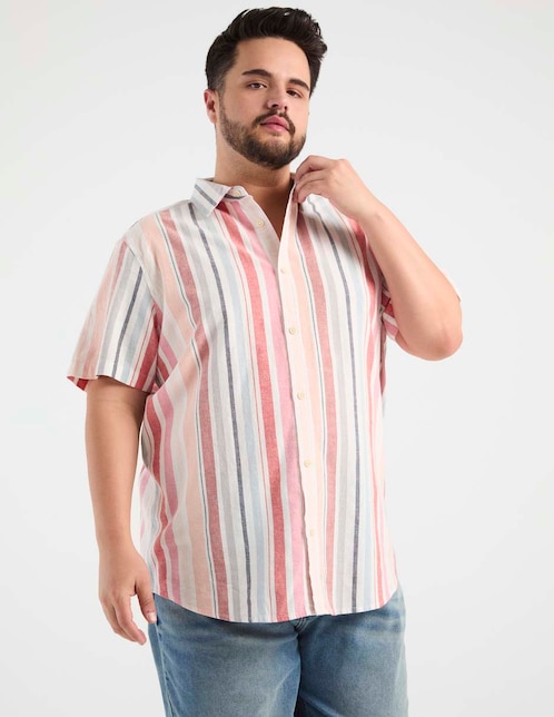Camisa casual de algodón manga corta para hombre 1