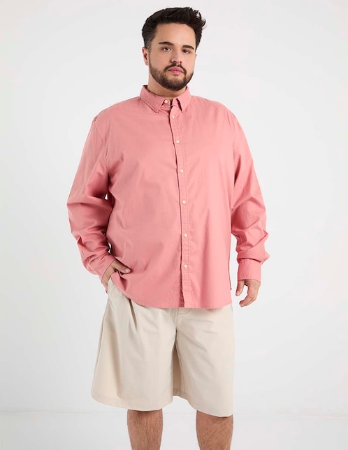 CAMISA JBE JBEEX2604-0, 3X, ROSA MEDIO
