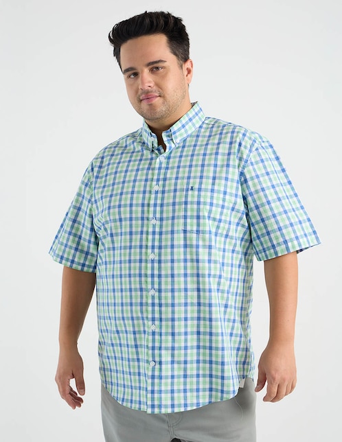Camisa casual de algodón manga corta para hombre 1