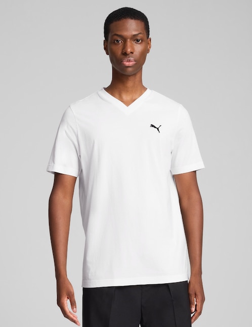 Playera Puma ESS VNeck Tee cuello V para hombre
