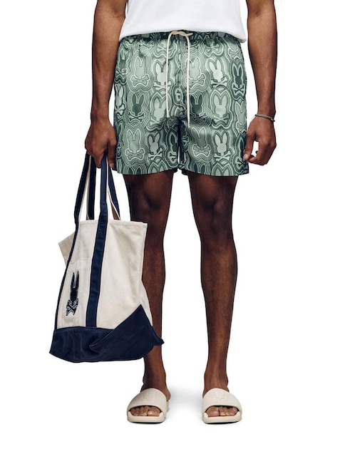 Traje de baño Psycho Bunny con bolsillos para hombre