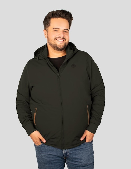 Chamarra casual Greenlander capucha desmontable para hombre