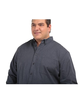 Camisa casual JBE de algodón manga larga para hombre