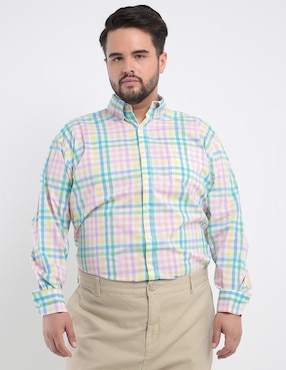 Camisa Casual Dioro De Algodón Manga Larga Para Hombre