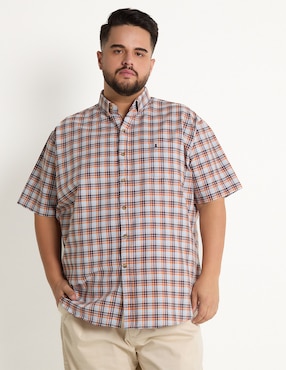 Camisa Casual Dioro De Algodón Manga Corta Para Hombre