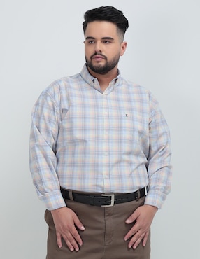 Camisa Casual Dioro De Algodón Manga Larga Para Hombre