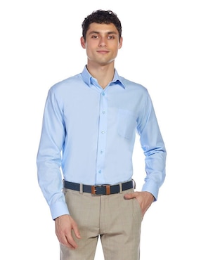 Camisa De Vestir Vittorio Forti Manga Larga Para Hombre