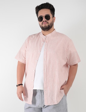 Camisa Casual JBE De Algodón Manga Corta Para Hombre