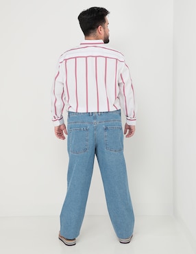 Jeans straight R Street lavado claro para hombre