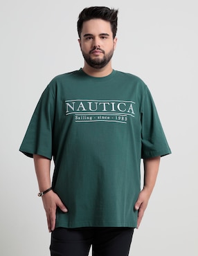 Playera Nautica Cuello Redondo Para Hombre