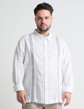 Guayabera Manga Larga Ábito Para Hombre