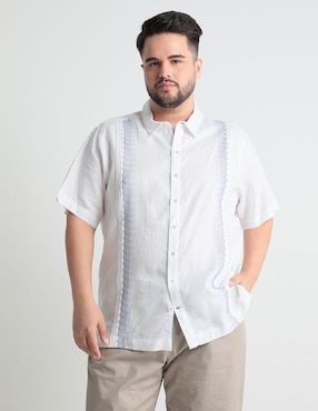 Guayabera Manga Corta Ábito Para Hombre