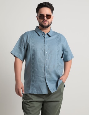 Guayabera Manga Corta Ábito Para Hombre