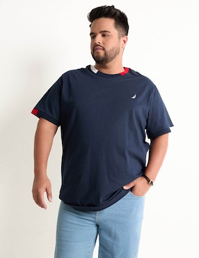 Playera Nautica Cuello Redondo Para Hombre