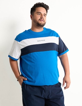 Playera Nautica Cuello Redondo Para Hombre