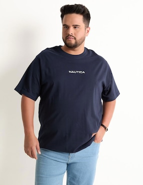 Playera Nautica Cuello Redondo Para Hombre