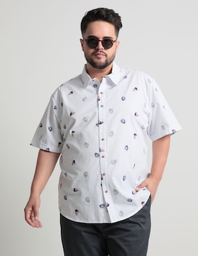 Camisa Casual Costavana De Algodón Manga Corta Para Hombre