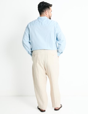 Pantalón de vestir recto Ábito de lino para hombre
