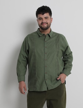 Guayabera Manga Larga Ábito Para Hombre