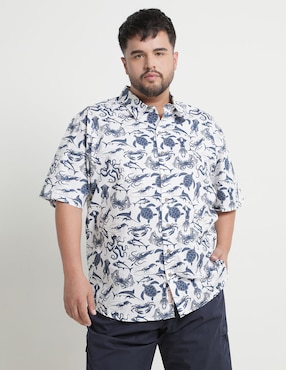 Camisa Casual Costavana De Algodón Manga Corta Para Hombre