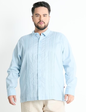 Guayabera Manga Larga Costavana Para Hombre