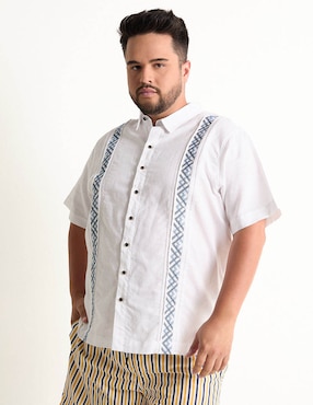 Guayabera Manga Corta Ábito Para Hombre