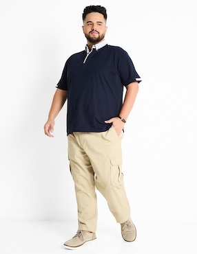 Playera tipo polo JBE para hombre