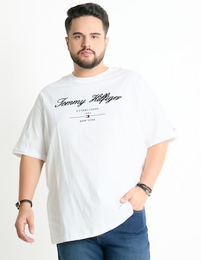 Playera Tommy Hilfiger Cuello Redondo Para Hombre