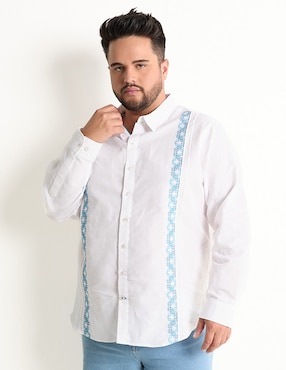 Guayabera Manga Larga Ábito Para Hombre