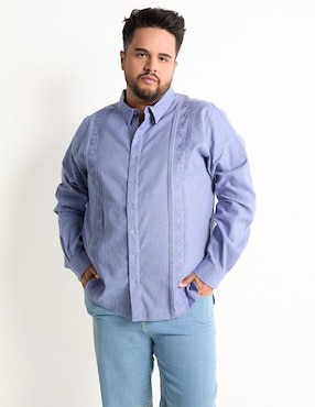 Guayabera Manga Larga Ábito Para Hombre