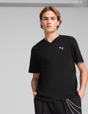 Playera Puma ESS VNeck Tee Cuello Redondo Para Hombre