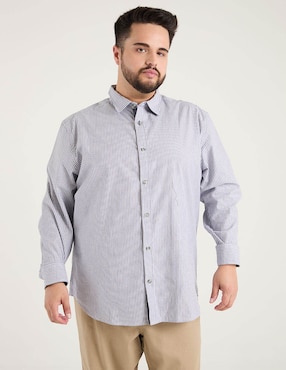Camisa casual Jbe manga larga para hombre