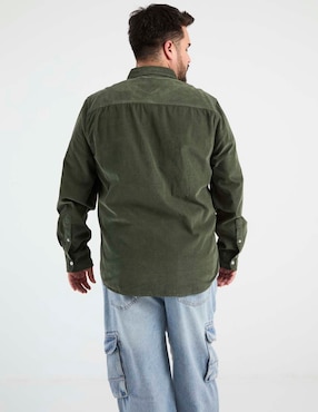 Camisa casual That's It de algodón manga larga para hombre