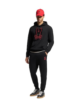 Pants regular psycho bunny con elástico para hombre