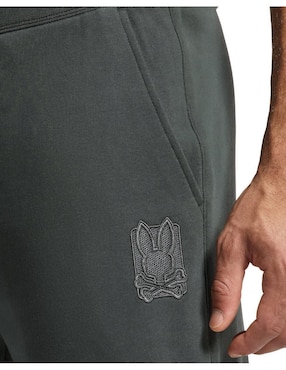 Pants regular psycho bunny con elástico para hombre