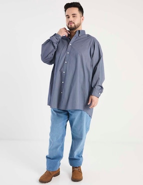 Camisa casual Tommy Hilfiger de algodón manga larga para hombre