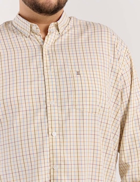 Camisa casual Dioro de algodón manga larga para hombre