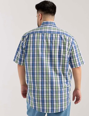 Camisa casual Dioro de algodón manga corta para hombre