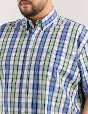Camisa casual Dioro de algodón manga corta para hombre