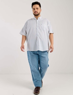 Camisa casual Dioro de algodón manga corta para hombre