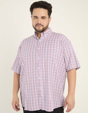 Camisa casual Dioro de algodón manga corta para hombre