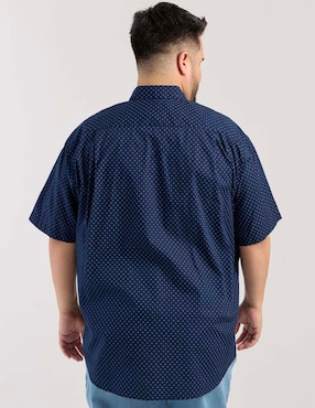 Camisa casual Dioro de algodón manga corta para hombre