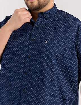 Camisa casual Dioro de algodón manga corta para hombre