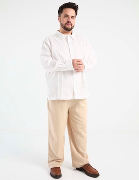Guayabera manga larga Costavana para hombre