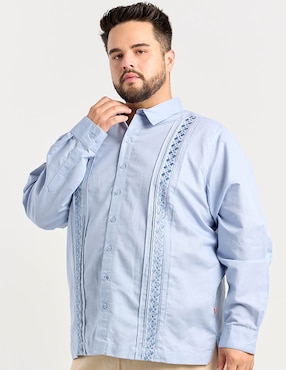 Guayabera manga larga Costavana para hombre
